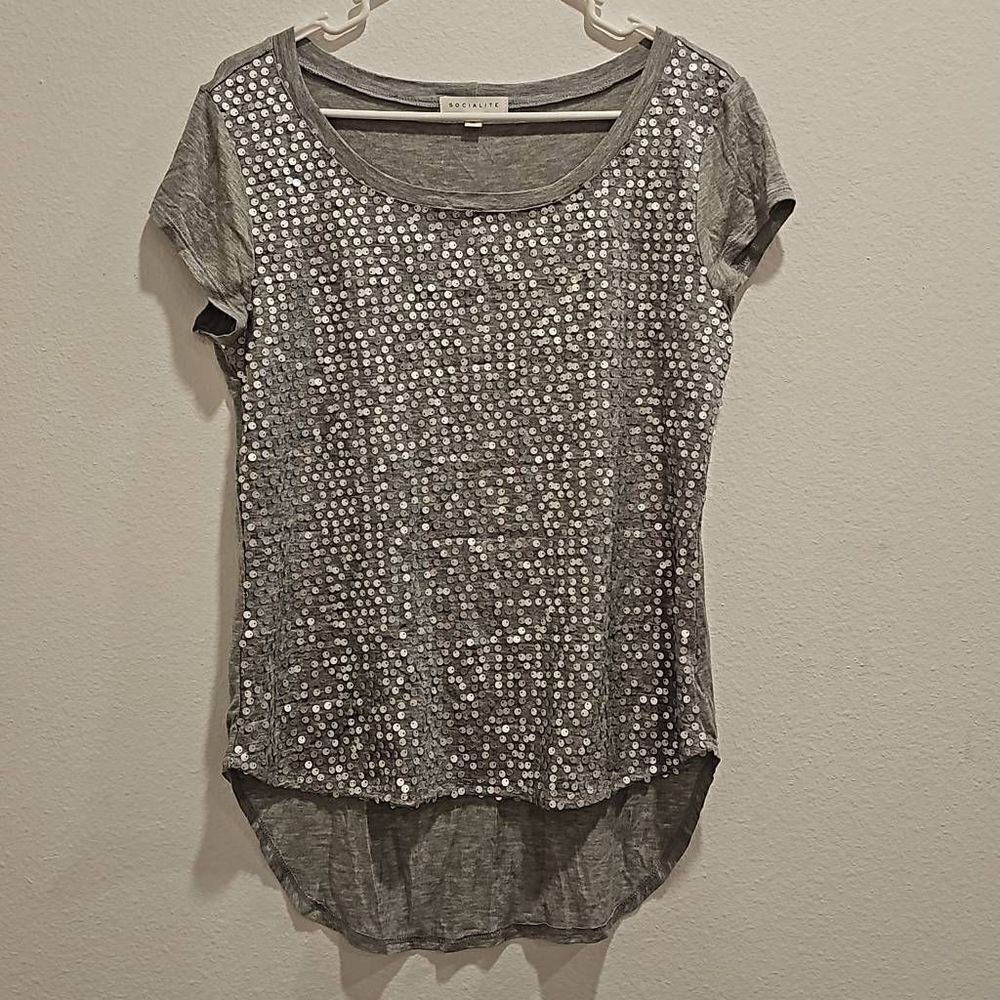 Socialite sparkly shirt. Size M